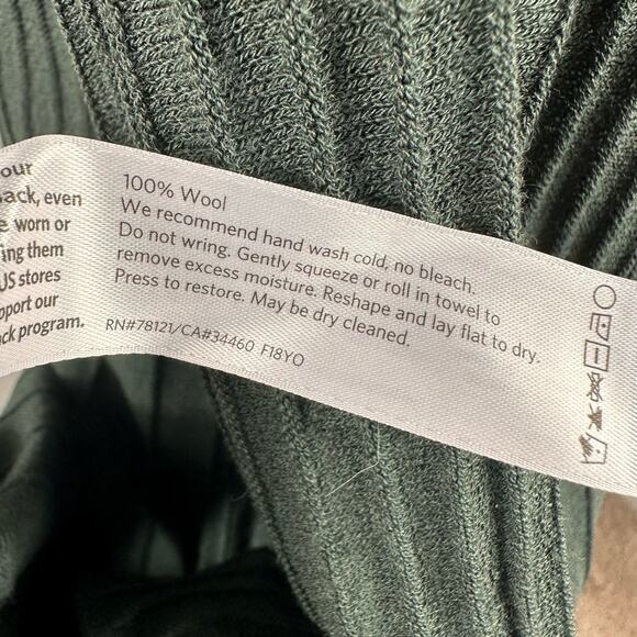 Eileen Fisher Sweater Dress Green Lightweight 100% wool - Picture 10 of 10